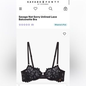 Savage X Fenty - Savage not sorry unlined bra size 36D